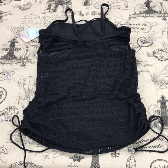 Go by Gossip Mix & Mesh Convertible Crocheted Tank NWT - Picture 5 of 9